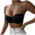 thumbnail image 1 of Kyusrd Full Coverage Bras For Women Invisible Strapless Back Three Row Buckle Without Steel Ring Gathering Nursing Bra Lightly Padded Full Figured Coverage Soft Breathable Seamless Bra, 1 of 6