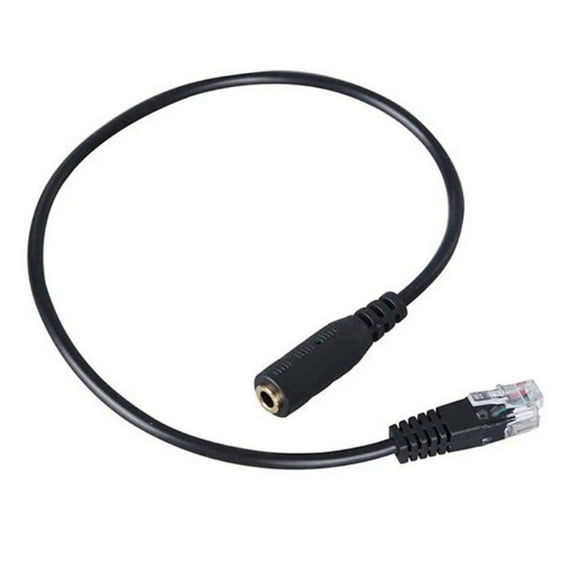 RJ9 To 3.5mm Adapter For PC Headsets To Telephone Headsets Conversion Cable Plugs And Play Clear Audio Transmission