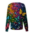 thumbnail image 3 of Hearthz Snap Front Womens Scrub Jacket Stretchy Long Sleeve Animal Print Nursing Tops Working Uniforms Womens Scrub Tops Print with Pocket, 3 of 4