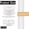 thumbnail image 2 of 24.06 Yards 1 5/8 Inch White Tulle Ribbon Minimalist Organza Bridal Trim Transparent Thin Polyester Fabric Ribbons for Sewing Making Wedding Invitation Decor Gift Wrapping DIY Craft Supply, 2 of 8