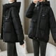 thumbnail image 5 of Pntutb Mujeres Cremalleras Con Capucha Corta Suelta Manga Larga Bombardero Cálido Blusa Abrigo Chaquetas Liquidación Pntutb Pntutb-1621, 5 of 6