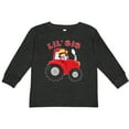 thumbnail image 3 of Inktastic Farmer Tractor Little Sis Girls Long Sleeve Toddler T-Shirt, 3 of 5