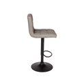 thumbnail image 4 of Bronte Living Leatherette Bar Stool with Adjustable Height, 360 Swivel Design, Comfortable Mid-Backrest, Pedestal Base with Footrest for Kitchen, Pub - Series Clementine - Set of 2, 4 of 7