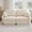 Beige-2S, variant on Chenille Modular Sofa, 2-Seater Deep Seat Cloud Couch, Upholstered Sofa with Round Pillows, Quilted Back Cushions & Recessed Base, Modern Sofa for Living Room, Apartment,Bgige