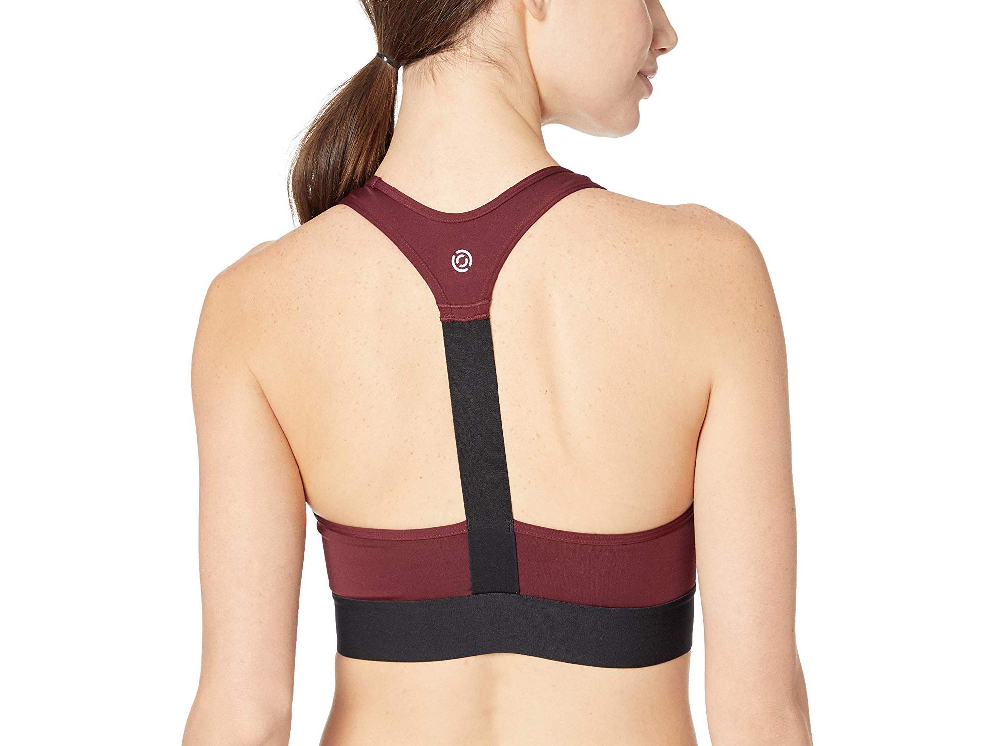 t strap sports bra