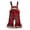 Red, variant on mgoYE My First Christmas Toddler Baby Girl Outfit Merry Letter Romper Plaid Jumpsuit Overalls Winter Clothes(Wine,3-4 Years)