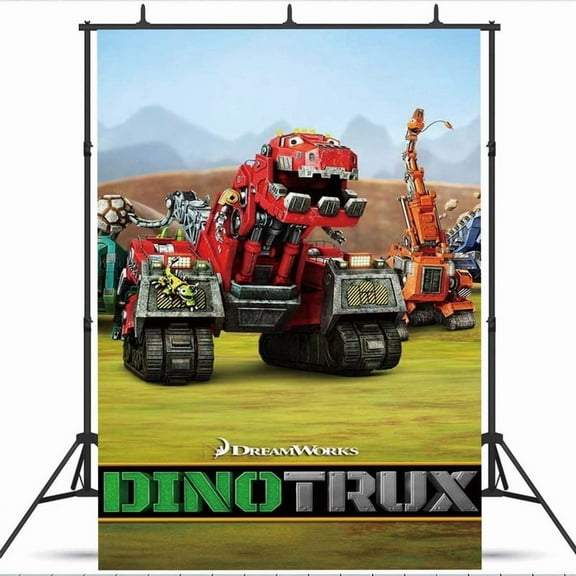 Dinotrux Taspestry Wall Decor Backdrop Banner Party Supplies Poster Birthday Decorations Background for Photography Taspestry