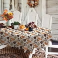 thumbnail image 4 of Oval Leaf Tablecloth 60x84 inches,Country Oval Tablecloths，Waterproof Wrinkle Resistant Durable Polyester Oval Table Cloth for Indoor and Outdoor, Holiday Kitchen Dining and Parties, 4 of 5