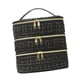thumbnail image 2 of Organizador de cosméticos para baño, bolsa de almacenamiento de esmalte de uñas, estuche de transporte para mujer, bolsa de maquillaje para Oro Negro, 2 of 8