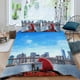thumbnail image 2 of Clifford el Gran Perro Rojo Conjunto de sábanas temático, trío de piezas, cómodo y amigable con la piel, diseño único, regalo de decoración para el hogar para familiares, amigos y fans, 90 cm * 190 cm, 2 of 6