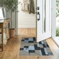 thumbnail image 2 of ODIKA 2'x3' Washable Accent Rug Abstract Offset Block Composition Clean Geometric Contemporary Style for Bedroom, Nursery, RV, Pet Friendly, Bedside Mat, 2 of 7