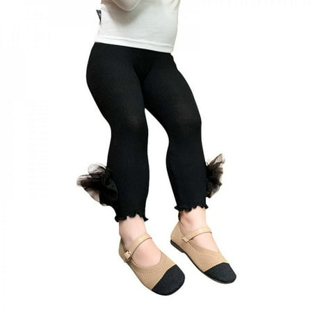 

Bullpiano Kids Girls Leggings Autumn Solid Bow Tie Children Trousers Girl Casual Pencil Pants Cute Toddler Leggings