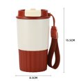 thumbnail image 4 of Homerr Tasse à Eau Légère, Tasse à Café Portable, Tasse à Café Isolée en Acier Inoxydable, Tasse Thermique sous Vide, Gobelet Étanche Réutilisable avec Couvercle Anti-Éclaboussures Léger, 4 of 7