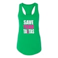 thumbnail image 2 of Save Your Awareness Ladies Racerback Tank Top, Kelly, Small, 2 of 3