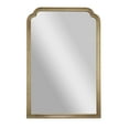 thumbnail image 6 of BizChair 36" x 24" Large Accent Wall Mirror with Solid Wood Frame for Bathroom, Entryway, Dining Room & Living Room in Weathered, 6 of 14