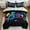 Black 5PCS, variant on Btargot 3PCS Game Console Boys Comforter Set Twin Kids Universe Space Gaming Geometric Bedding Set
