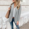 thumbnail image 1 of Vedolay Womens Tops Women's Casual Blazer Shawl Collar Long Sleeve Open Front Work Office Jackets,White M, 1 of 5