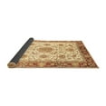 thumbnail image 2 of Ahgly Company Indoor Round Abstract Brown Modern Area Rugs, 3' Round, 2 of 4
