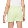 thumbnail image 2 of Nike Big Girls Sportswear Club French Terry Shorts Large Lime Ice/White, 2 of 6