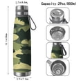 thumbnail image 3 of Camouflage 29oz Stainless Steel Insulated Thermos with Tea Filter, 360° Printed Travel Bottle, Leakproof BPA-Free Flask with Anti-Slip Base, 304 Inner & 201 Outer, Vacuum Cup, 3 of 6