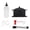 Black, variant on LAZIOEGR Motorcycle Bike Chain Cleaning Kit Brush Gear Cleaner Tool Set Lube Device Lubricating System for Dirt Bike ATV Universal Fit (Red 8.66 inches / 22 cm)