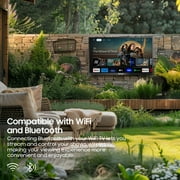 Sylvox Outdoor TV with Soundbar,55 4K 1000nits Google TV with Dobly Atmos,IP55 Waterproof Television,Voice Remote,for Partial Sun Area(Deck pro 2.0)