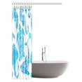 thumbnail image 2 of MYPOP Marine Animals Shower Curtain, Pattern with Turtle Dolphin Seahorse Mollusk Shark Fauna Exotic Tropical Aquatic Bathroom Shower Curtain with Hooks, 48 X 72 Inches, 2 of 2