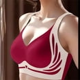 thumbnail image 7 of iHPH7 3 Pack Wireless Seamless Bras for Women Everyday Seamless Tshirt Bras Soft Wireless Bralette Supportive No Underwire Bras V Neck Bra Sports Bras Women's Clothing Stretchy Pink XL, 7 of 7
