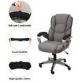 thumbnail image 3 of Fundas para sillones de oficina KALIONE, poliéster negro (2 pares), 3 of 7