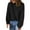 Black, variant on Duoif Sweaters for Women Trendy Womens Top Turtleneck Solid Color Loose Pullover Sweater Women's Sweaters Womens Tops Black L