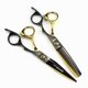 thumbnail image 1 of Juego de tijeras para cortar el cabello, acero inoxidable japonés 440C, tijeras de barbero profesionales de 6,5 pulgadas., 1 of 5