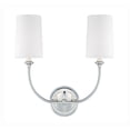 thumbnail image 7 of Crystorama 2242-PN Sylvan 15.5"W Modern 2 Light Wall Sconce, Polished Nickel, 7 of 7