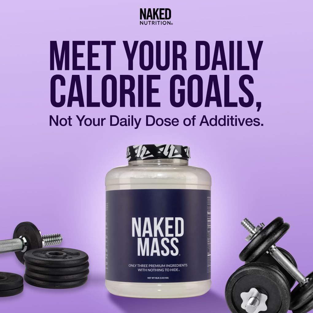 Naked Strawberry Mass - All Natural Strawberry Protein Powder - 8lb Bulk, GMO Free, Gluten Free & Soy Free, No Artificial Ingredients - 1,500 Calories - 11 Servings