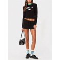 thumbnail image 5 of Y2K Low Rise Skorts, Solid Drawstring Elastic Waist Side Slit Micro Skirt With Built-In Shorts, Stretchy Bodycon Skorts For Summer Streetwear Club Preppy Aesthetic Outfits, 5 of 19