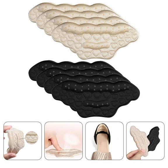 MLINS  8 Pcs Heel Liners for Shoes Heels Non-slip Stickers High Grips