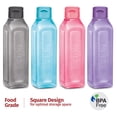 thumbnail image 6 of MILTON Sports Water Bottle Square Juice Box 4 Set 17 oz. Great for Juices Milk Smoothies Plastic Wide-Mouth Reusable Leak Proof Drink Bottle/Carton for School Bags Lunch Boxes Gym Flip Lid -BPA Free, 6 of 8