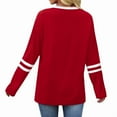 thumbnail image 4 of Ronuti Long Sleeve Shirts for Women Color Block Casual Tops Fall Outfits 2025 Basic Tees Trendy Clothes, 4 of 8