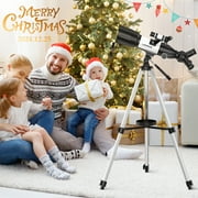 Telescope for Adults and Kids, 70/400mm(16X-134X) Refracting Telescope for Astronomy Beginners, 16x-132x, Portable Telescope with Tripod, Carrying Bag, Phone Adapter