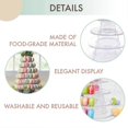 thumbnail image 3 of 6 Tier Round Plastic Macaron Tower Stand Macarons Holder Macaroon Cake Tower Display Stand For Dessert Display, 3 of 4