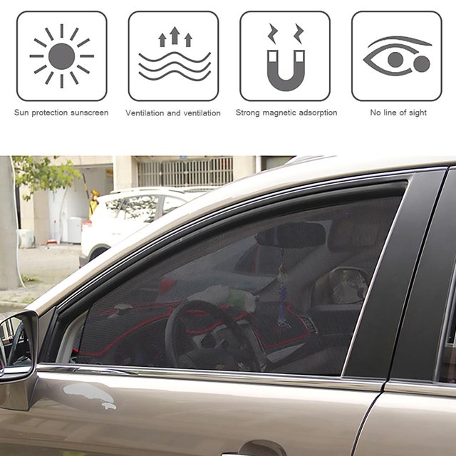 Cortina De Coche Parasol para ventanas de coche, parasol magnético para coche, protección UV, cortina para automóvil Likrtyny Accesorios para autos y motos
