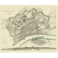 thumbnail image 2 of Chapman 24x20 Gold Ornate Wood Framed with Double Matting Museum Art Print Titled - Frankfurt Germany - Chapman 1837, 2 of 4