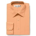 thumbnail image 4 of Gentlemens Collection Men's Regular Fit Long Sleeve Solid Dress Shirt,Peach,14.5 inches Neck 32/33 inches Sleeve, 4 of 4