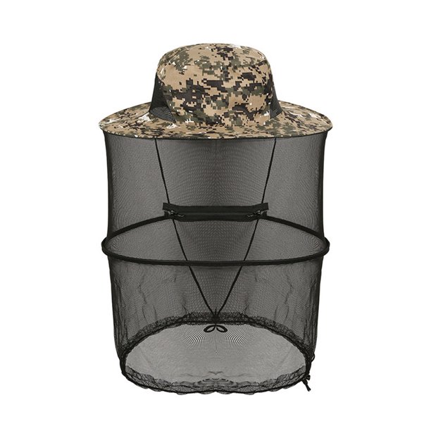 Net Hat Anti-Mosquito Hat Cap Ajustable Plegable Sun Pesca Sombreros Guardurnaity OD009675-02