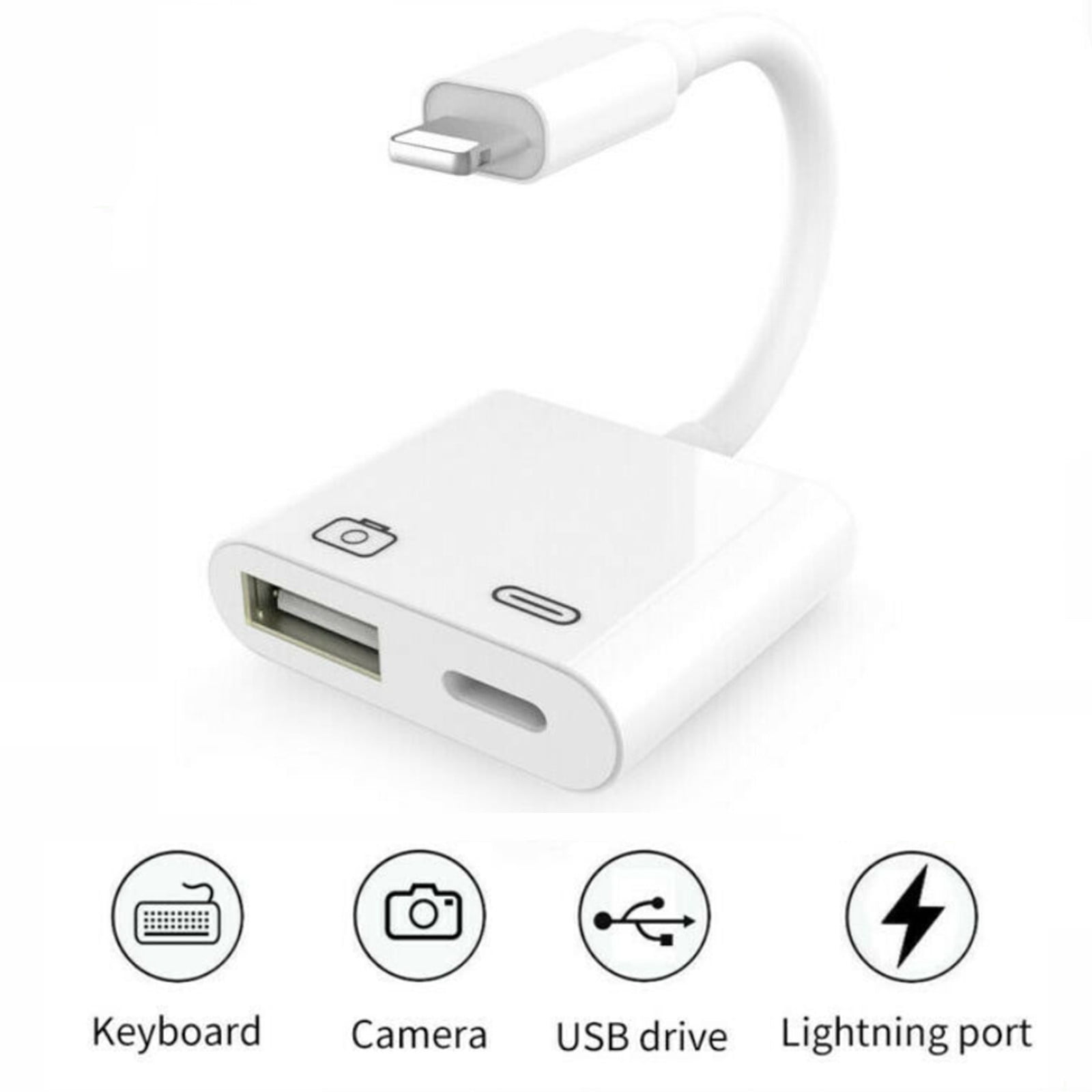 Lightning USB Camera Adapter,Apple Certified USB Female OTG Reader