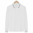 thumbnail image 5 of PNTUTB Men's Casual Long Sleeve Shirt Classic Button Lapel Collared Basic Solid Color Designed Fashion Blouses, 5 of 6