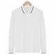 thumbnail image 5 of pstuiky Camisas casuales de manga larga para hombre, Top informal holgado de color liso con medio botón y solapa de manga larga para hombre camisetas de hombre xl, 5 of 7
