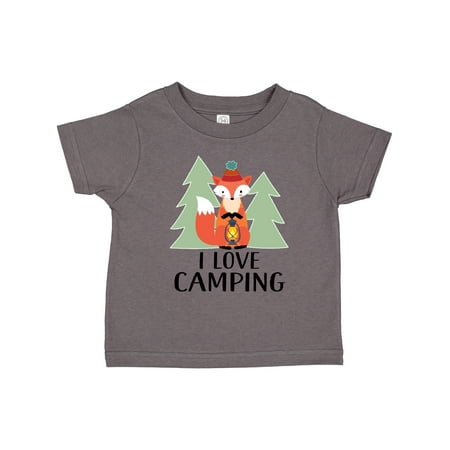 

Inktastic I Love Camping Woodland Fox Boys or Girls Toddler T-Shirt