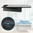 thumbnail image 2 of Mount-lt! A/V Component Wall Mounted Glass Shelf | 22 LBS Capacity, 2 of 8