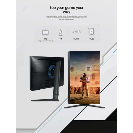 Samsung - Odyssey G3 27" LED FreeSync Premium Pro Gaming Monitor (DisplayPort, HDMI) - Black