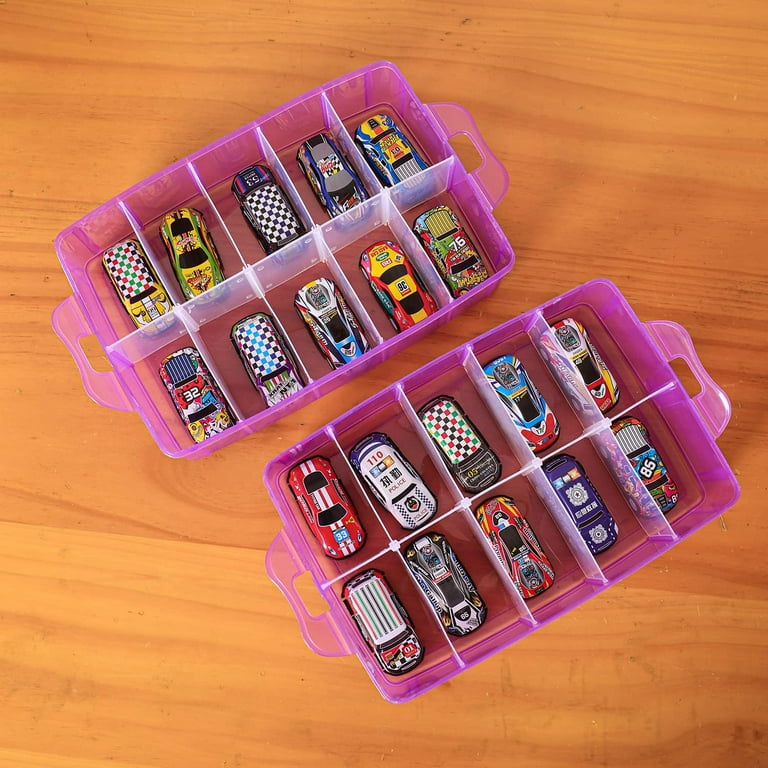 Craft Storage Organizer,hot Wheels Case,sewing Box,3-tier Plastic
